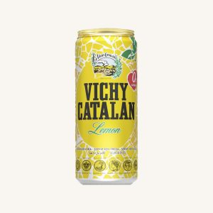 Vichy Catalan Lemon flavoured sparkling natural mineral water, from Catalonia, can 33 cl A