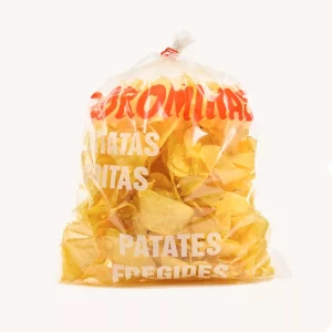 Corominas Artisan potato chips (patatas fritas), churreri?a style, from Barcelona, family:party extra large bag 500g