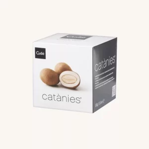 Cudie? Cata?nies : Catanias (caramelized almonds coated with praline), Original, from Barcelona, box 100g