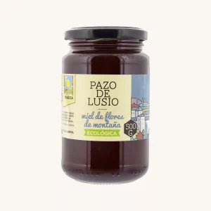 Pazo de Lusio Organic mountain honey (miel de montan?a ecolo?gica), IGP, from Galicia, jar 500g