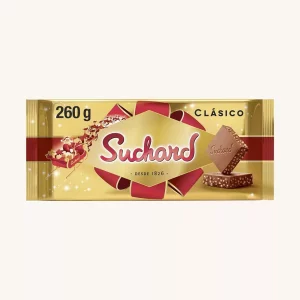 Suchard Milk Chocolate Nougat with Puffed Rice (Turro?n de Chocolate con Leche), tablet 260g